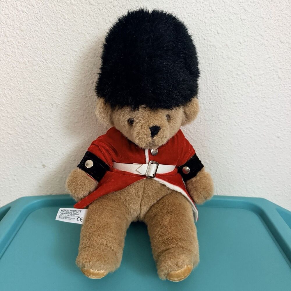Merrythought Ironbridge Shropshire Beefeater Teddy Bear England 13” Guardsman